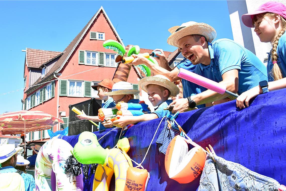 Die Wasserfreunde Hinterwestermurr machen ihrem Namen alle Ehre.