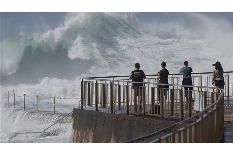 Die Wellen am Bondi Beach waren enorm.