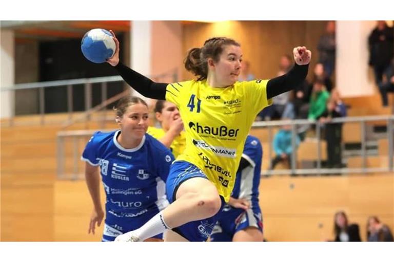 Die Wildcats empfangen am Samstag in ihrem handball-Wohnzimmer die HSG Freiburg 2: Ina Bergthold in Aktion.