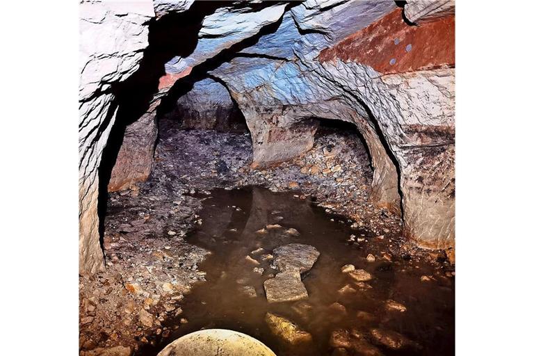 Die wohl letzte Aufnahme aus dem Innern der Bopserhöhlen – das Tiefbauamt hat sie vor dem Verfüllen angefertigt.