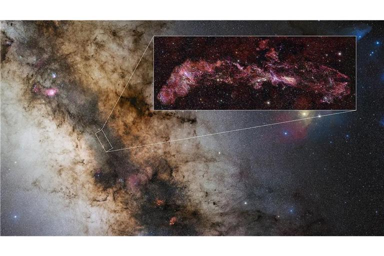 Die Zentrale Molekulare Zone der Milchstraße kann dem Universum in seiner Frühzeit ähneln.