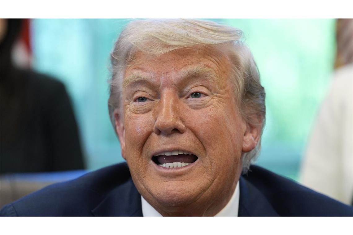 Die Zollpolitik von US-Präsident Donald Trump lässt die deutschen Exporte einbrechen (Symbolbild).