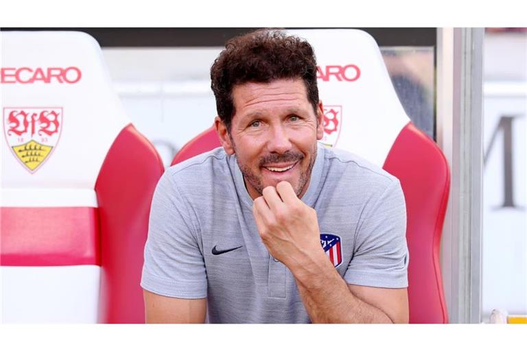 Diego Simeone während des Testspiels 2018 beim VfB