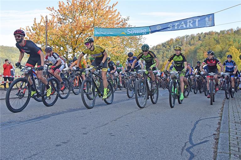 Diesen Oktober bevölkern keine Mountainbiker die Straßen und Wälder Spiegelbergs. Der Bikemarathon in der Lautertalgemeinde ist wie der Volkslauf in Neuhütten abgesagt. Fotos: T. Sellmaier