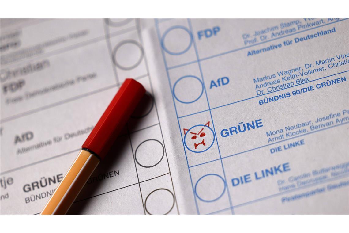 Ungültige Stimmen: Zählen sie mit? Dieser Stimmzettel wäre im Ernstfall ungültig.