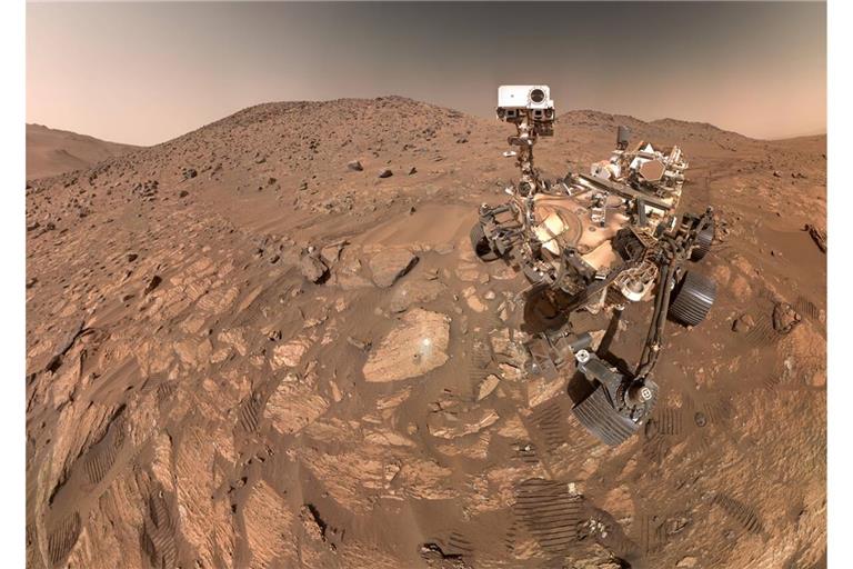 Dieses Selfie schoss ein Nasa-Roboter am 23. Juli 2024 auf dem Mars.