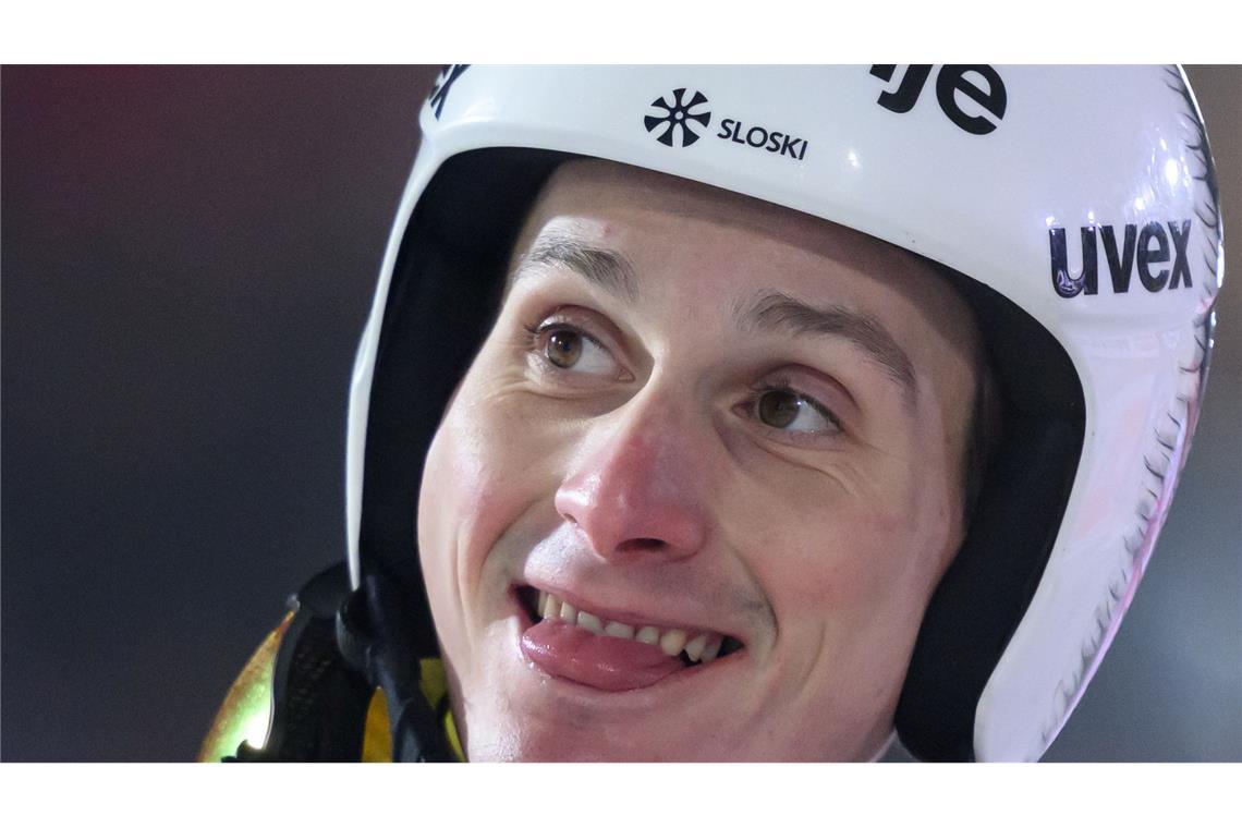 Domen Prevc führt im Gesamtweltcup. (Archivbild)