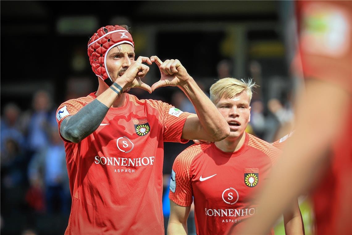 Viele Gespräche, fast nichts Konkretes Dominik Salz ist neben dem von der TSG Backnang zurückkehrenden Elias Rahn bisher der einzige Spieler, der sich sicher im Aufgebot der SG Sonnenhof Großaspach für die neue Saison wiederfindet. Ansonsten gibt es in der Kaderplanung vor allem Fragezeichen. Foto: Alexander Becher