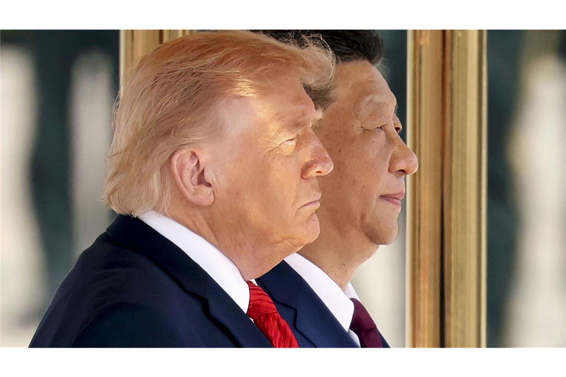 Donald Trump auf Staatsbesuch in China mit dem chinesischen Präsidenten Xi Jinping.

Foto: Kyodo News/actionpress