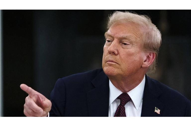 Donald Trump droht der EU einmal mehr mit Zöllen (Archivbild).