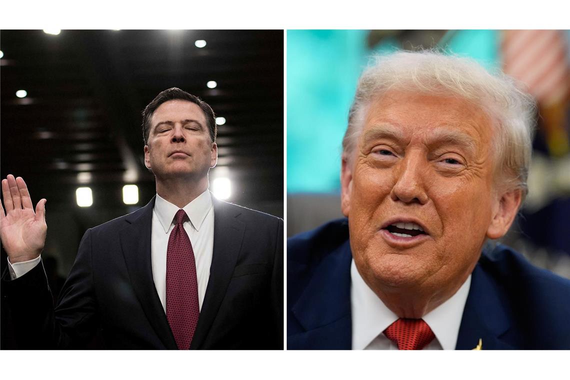 Trump bejubelt Anklage gegen Comey – Ex-FBI-Chef kontert Donald Trump freut sich über die Anklage gegen den Ex-FBI-Chef. James Comey ist sich sicher: er ist unschuldig.