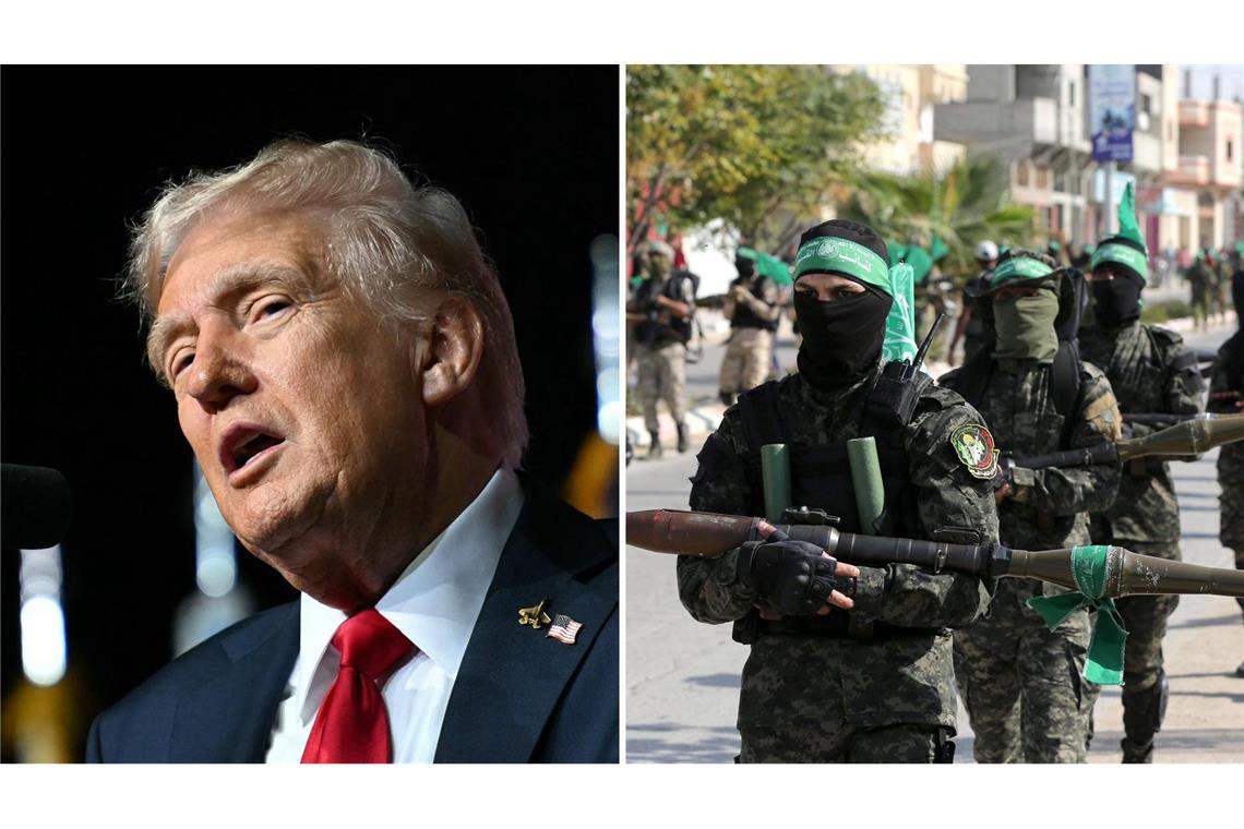 Trump setzt Hamas Frist von „drei oder vier Tagen“ Donald Trump hat der Hamas eine Frist von „drei oder vier Tagen“ gesetzt, um dem Friedensplan für den Gazastreifen zuzustimmen.
