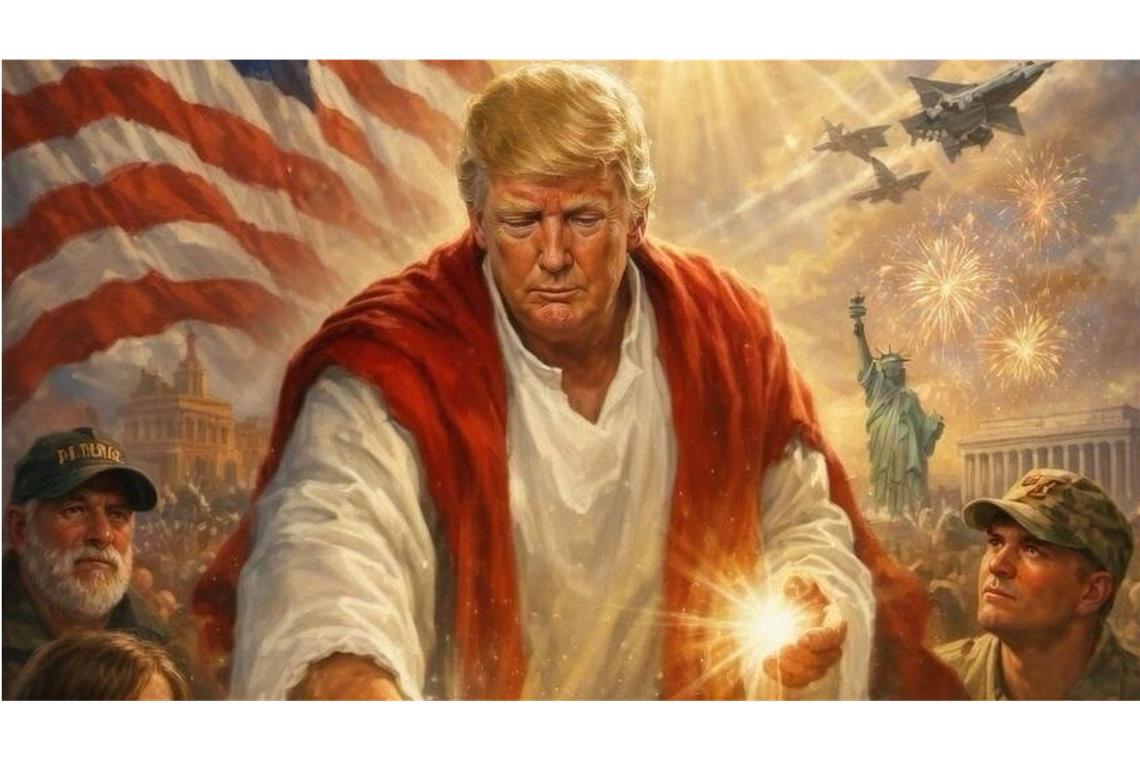 Donald Trump attackiert den Papst und posiert als "KI-Jesus"