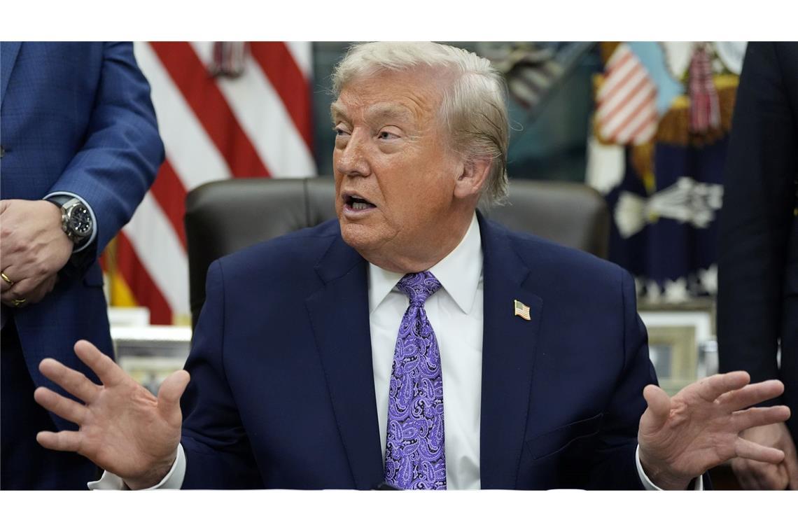 Donald Trump hat nach eigenem Bekunden KI-Software wie ChatGPT noch nicht benutzt. (Archivbild)