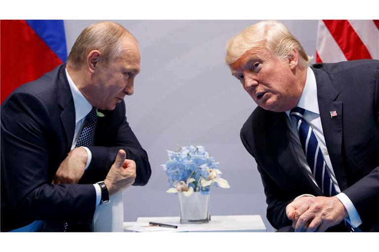 Donald Trump hat sich schon mehrmals eines guten Drahts zu Kremlchef Putin gerühmt. (Archivbild)
