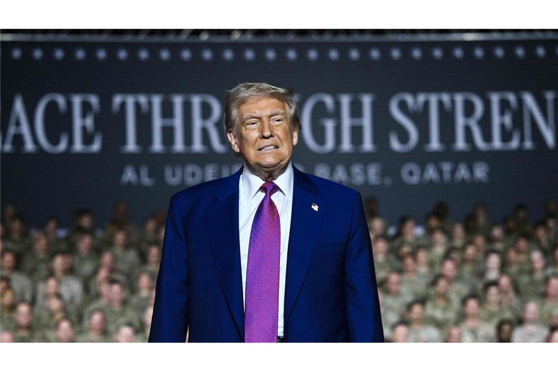 Trump kündigt Waffenruhe an – Vorerst weitere Angriffe Donald Trump kündigte in der Nacht überraschend eine Waffenruhe an (Symbolbild).