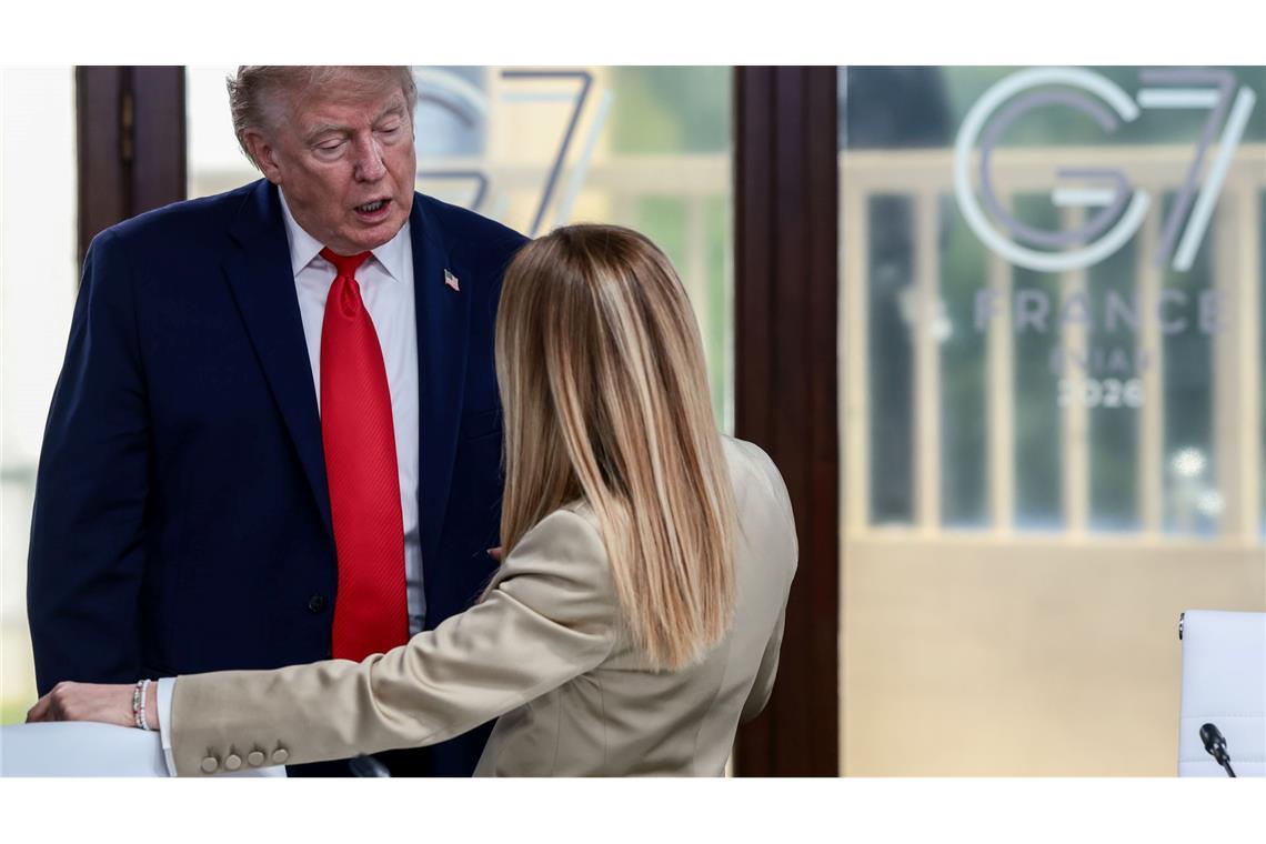Donald Trump legte im Streit mit der italienischen Regierungschefin nach, Meloni konterte. (Archivfoto)