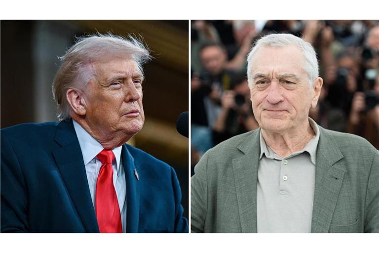 Donald Trump (links) ging Schauspieler Robert De Niro harsch an, nachdem dieser zum Widerstand gegen den US-Präsidenten aufgerufen hatte.