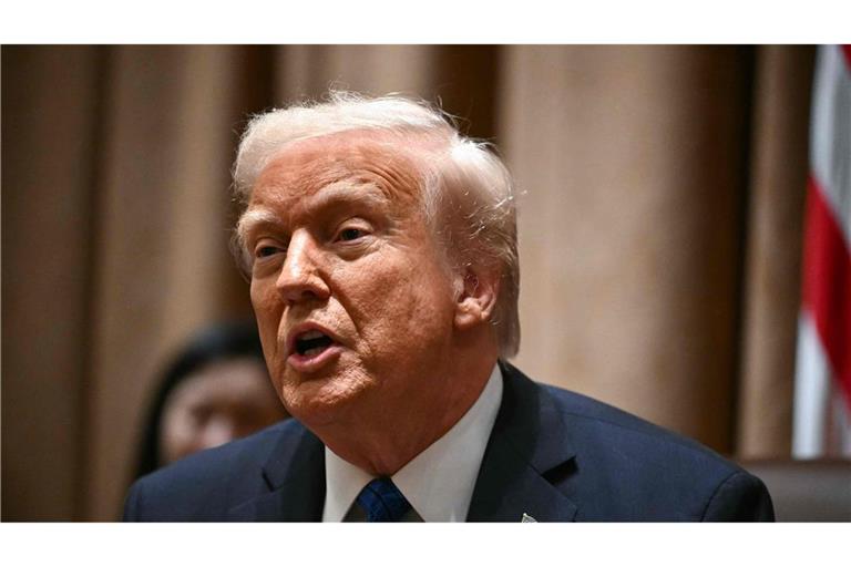 Donald Trump verkündete 25 Prozent Strafzölle auf Auto-Importe aus dem Ausland. (Archivbild)
