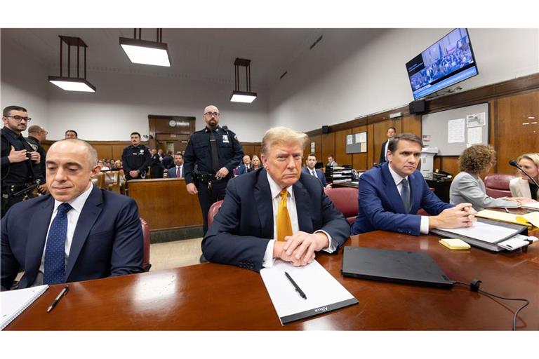 Donald Trump vor Gericht in Manhattan im Mai.