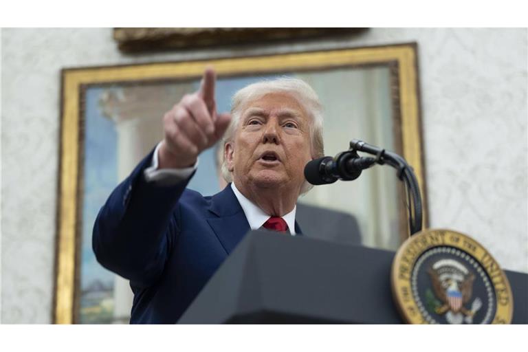 Donald Trump wirft China vor, sich nicht an Vereinbarungen zu halten. (Archivbild)