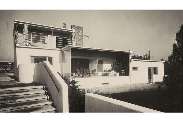 Dr. Otto Lossen: Einfamilienhaus von Adolf Rading Am Weissenhof 20 in Stuttgart – 1956 abgerissen.