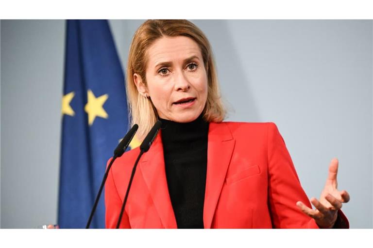 Drängt auf neue Sanktionen gegen Russland: die EU-Außenbeauftragte Kaja Kallas