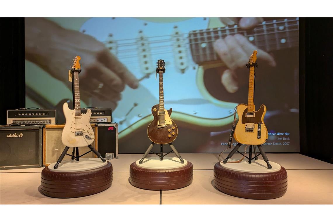 Gitarren von Jeff Beck für Millionen versteigert Drei legendäre Gitarren von Jeff Beck - "Anoushka", "The Oxblood" und "The Tele-Gib"