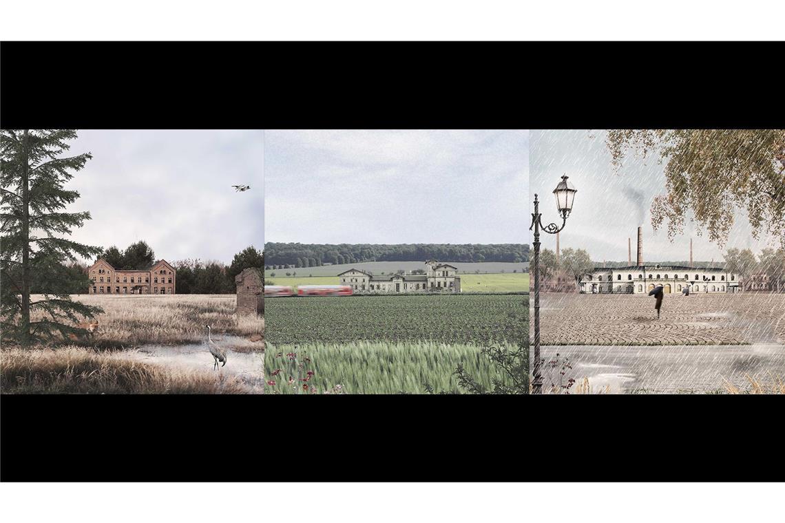 Angehende Stuttgarter Architekten gewinnen den Preis „Junge Hugos“ Drei Siegerprojekte gibt es: Cassandra Sauter: Landbahnhöfe – städtische Satelliten im strukturschwachen Gebiet, Universität Stuttgart / Institut für öffentliche Bauten und Entwerfen