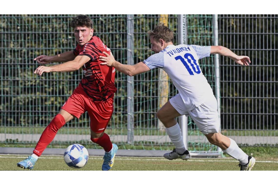 Drita-Spieler Elvis Gashi traf in der ersten Hälfte zum 4:1.