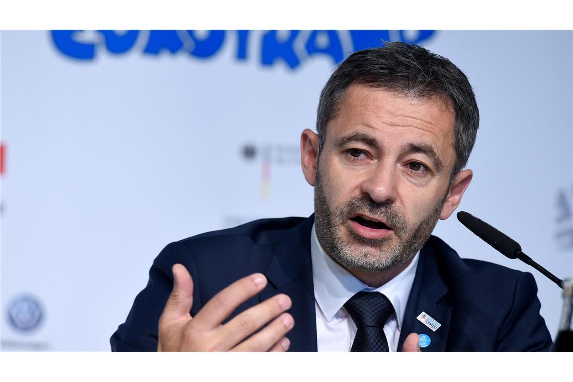 Turn-Präsident über Aufarbeitung: „Ich weiß nicht, was noch kommt“ DTB-Präsident Alfons Hölzl auf einer Pressekonferenz. (Symbolfoto)