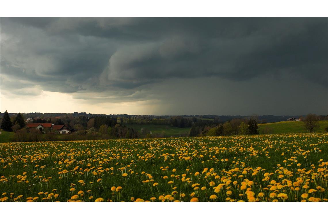 Dunkle Wolken und Gewitter wird es auch in den kommenden Tagen geben. (Archivbild)