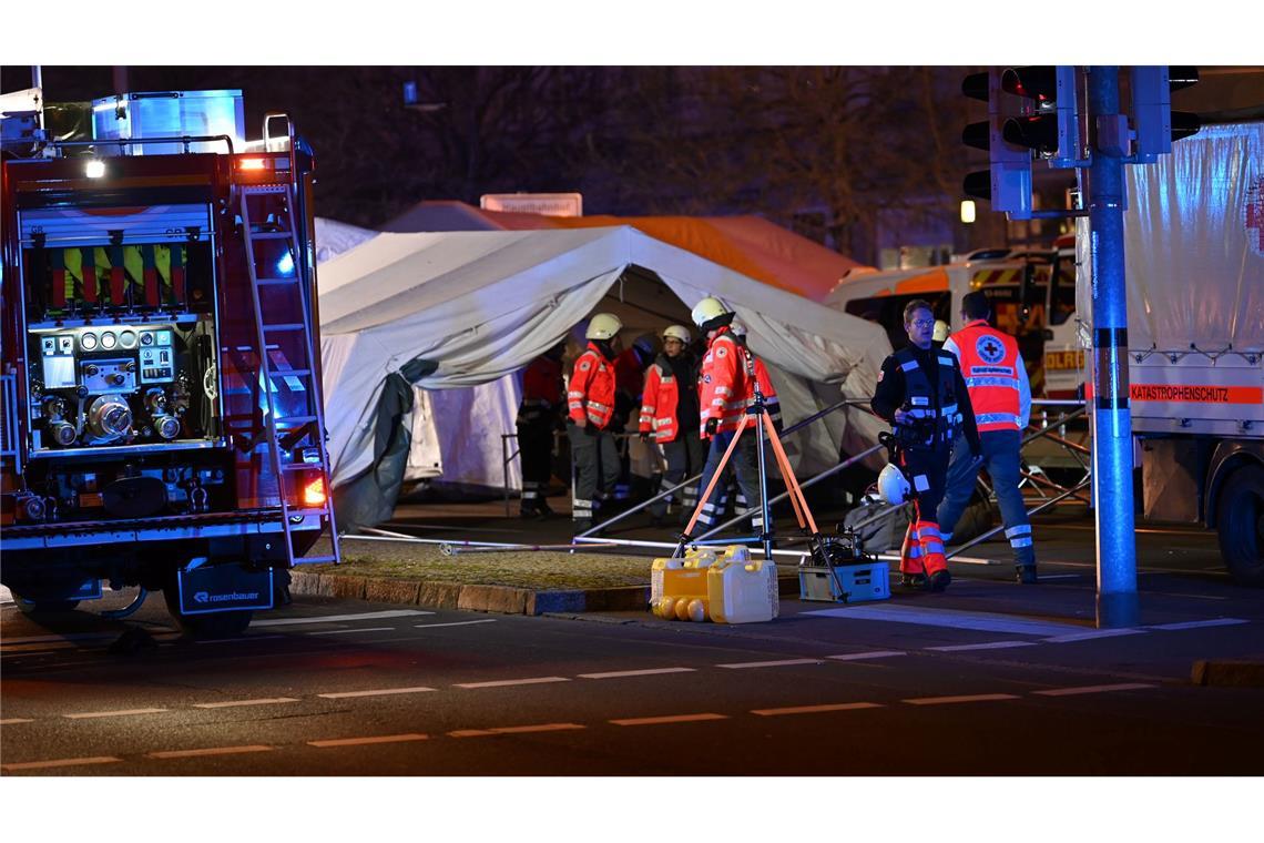 "Katastrophe" - Tote und Verletzte bei Anschlag in Magdeburg Dutzende Feuerwehrkräfte waren im Einsatz.