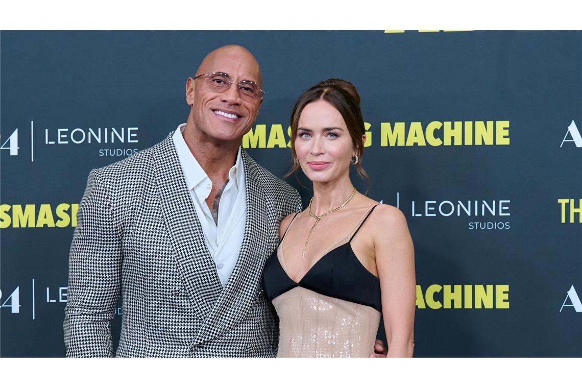 Dwayne Johnson und Emily Blunt mussten sich für den Dreh emotionalen Herausforderungen stellen. (Foto aktuell)