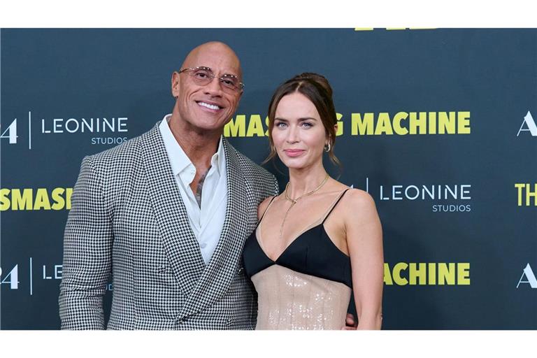Dwayne Johnson und Emily Blunt mussten sich für den Dreh emotionalen Herausforderungen stellen. (Foto aktuell)
