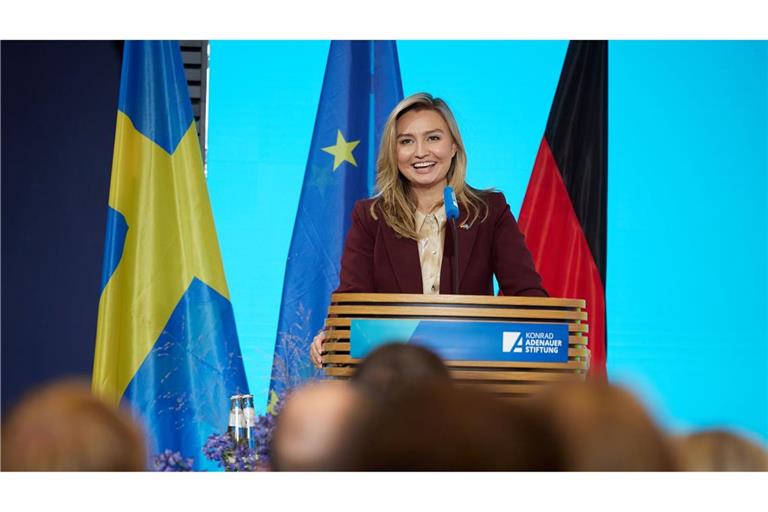 Ebba Busch, stellvertretende Ministerpräsidentin von Schweden, findet für manche X-Nutzer deutliche Worte. (Archivbild)