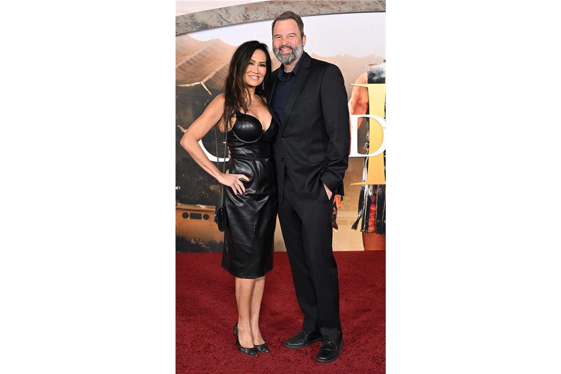 Paul Mescal, Denzel Washington & Co. auf dem roten Teppich ...ebenso wie US-Schauspielerin Tia Carrere (l.) und ihr Freund Paul Debevec.
