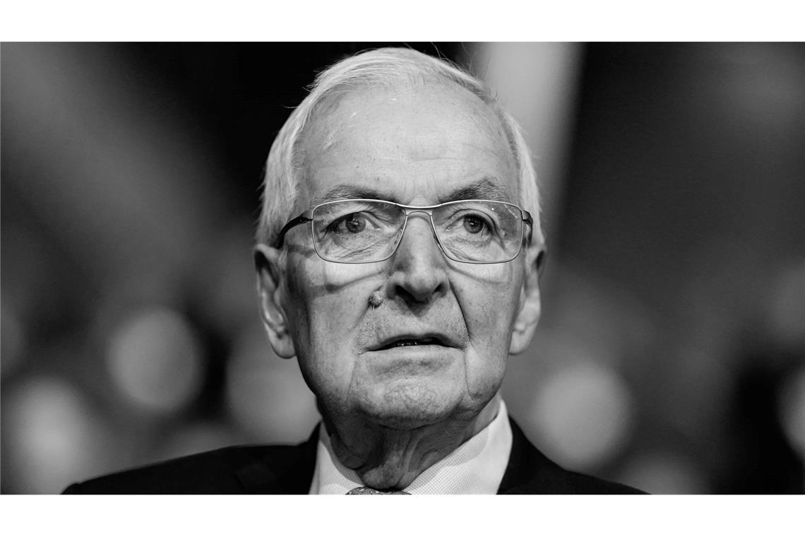 Von wem sich Deutschland und die Welt 2024 verabschiedeten Ehemaliger Bundesumweltminister Klaus Töpfer mit 85 Jahren gestorben. (Archivbild)