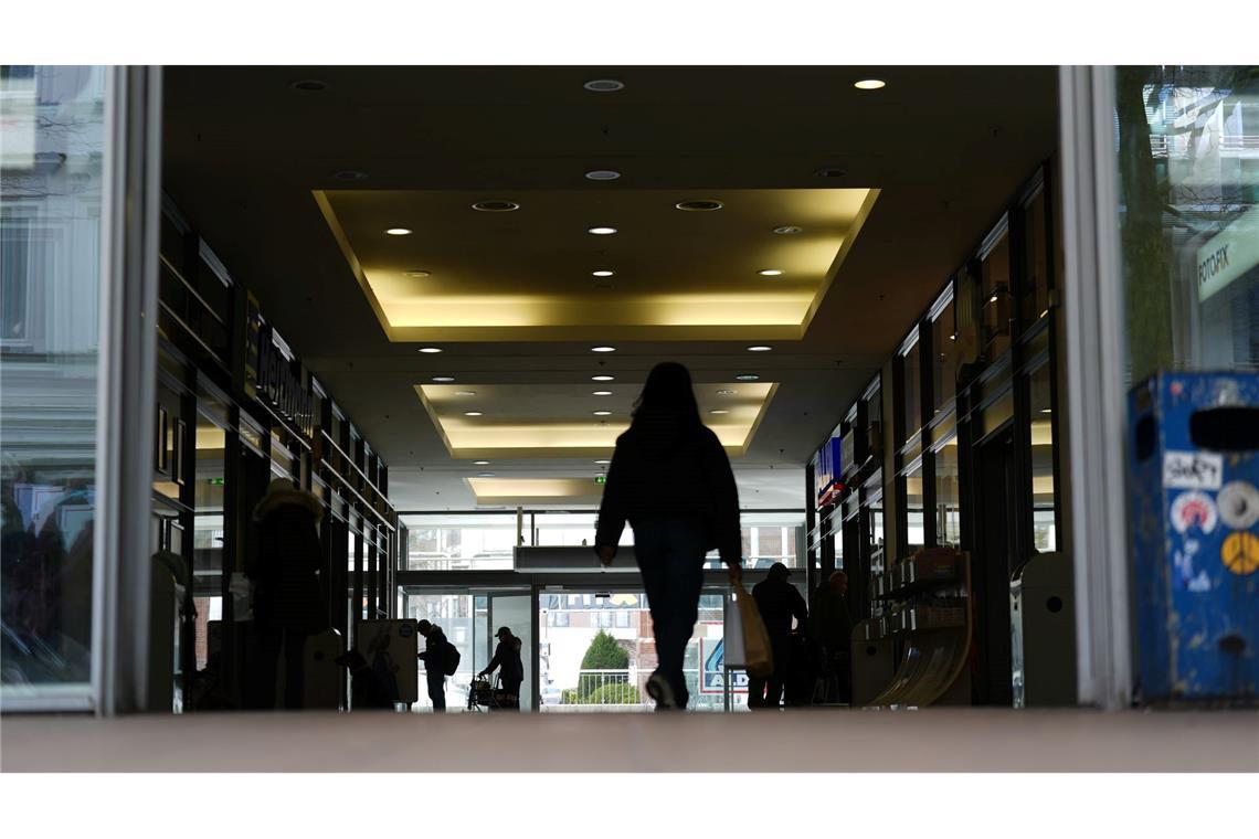Ein Blick in die Einkaufspassage, in die der Wolf eingedrungen war.