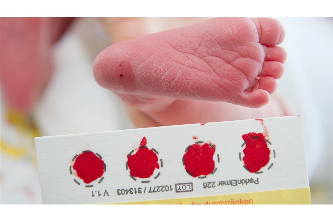 Bluttropfen kann Leben retten: Babyscreening auf Krankheiten Ein Bluttropfen vom Fuß eines Babys genügt, um viele Krankheit zu erkennen. (Archivbild)