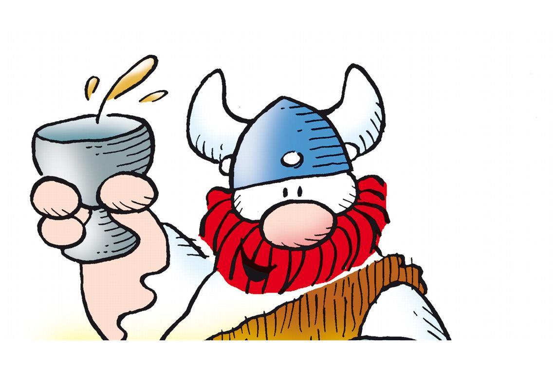 Weihnachten feierten Wikinger blutig und feucht-fröhlich Ein echter Wikinger: Hägar ist der Liebling von Millionen Comiclesern und liebte wie die echten Nordmänner alkoholgeschwängerte Gelage.