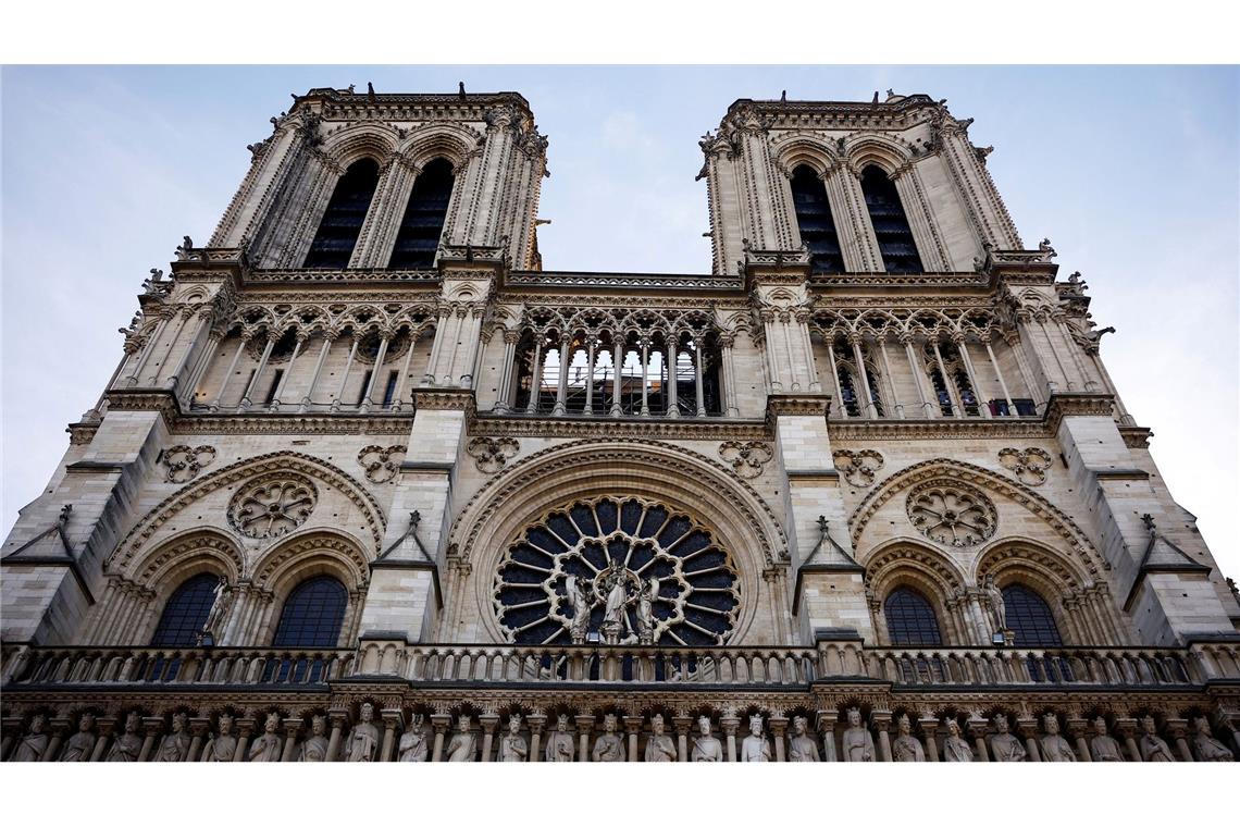 Trump reist zur Wiedereröffnung von Notre- Dame nach Paris Ein Großbrand hat Notre-Dame im April 2019 stark beschädigt. (Archivbild)