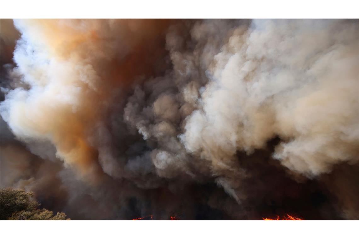 Flächenbrand nördlich von L.A. treibt Tausende in die Flucht Ein Großbrand in Südkalifornien schlägt Tausende Anwohner in die Flucht.