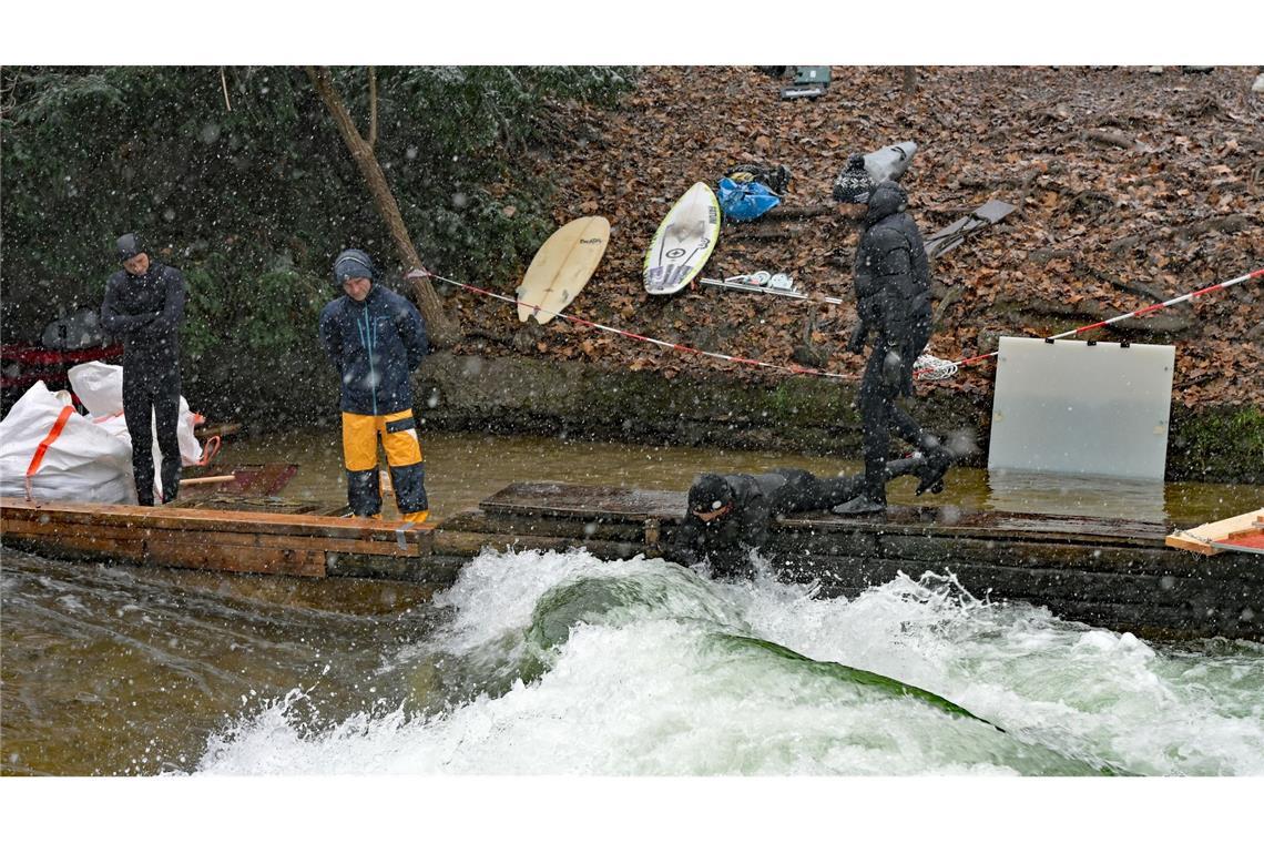 Ein Hauch einer grünen Welle war bereits beim Vorversuch zu sehen. (Archivbild)