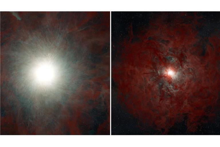 Ein heller Stern in der Andromedagalaxie ist kollabiert, ohne dass es zu einer Supernova kam. Stattdessen entstand direkt ein Schwarzes Loch (Illustration Nasa).