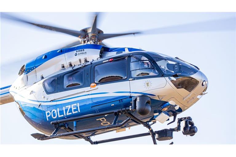 Ein Hubschrauber der Polizei Baden-Württemberg.