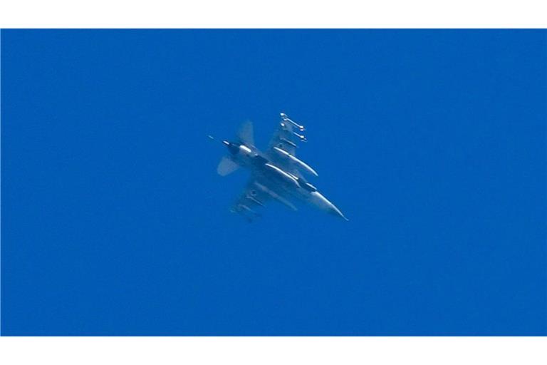 Ein israelischer Kampfjet im Norden Israels. (Archivbild)