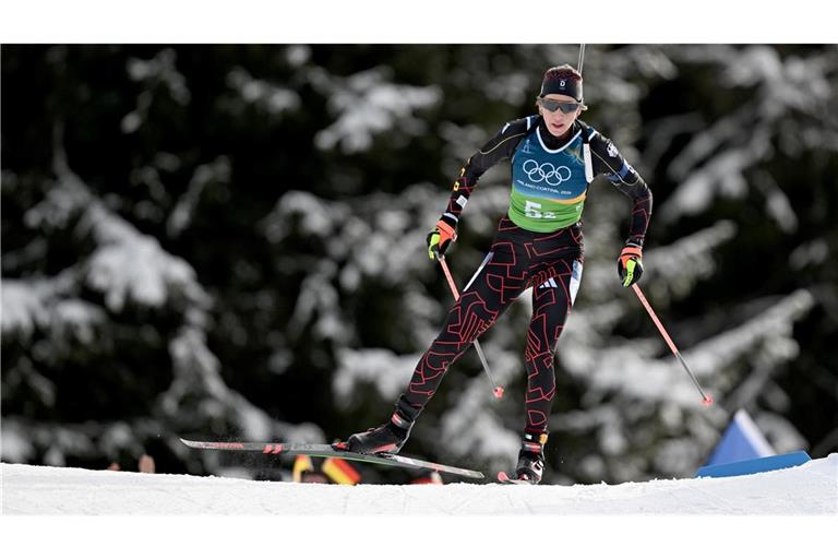 Ein letztes Mal wird Franziska Preuß am Samstag antreten.
