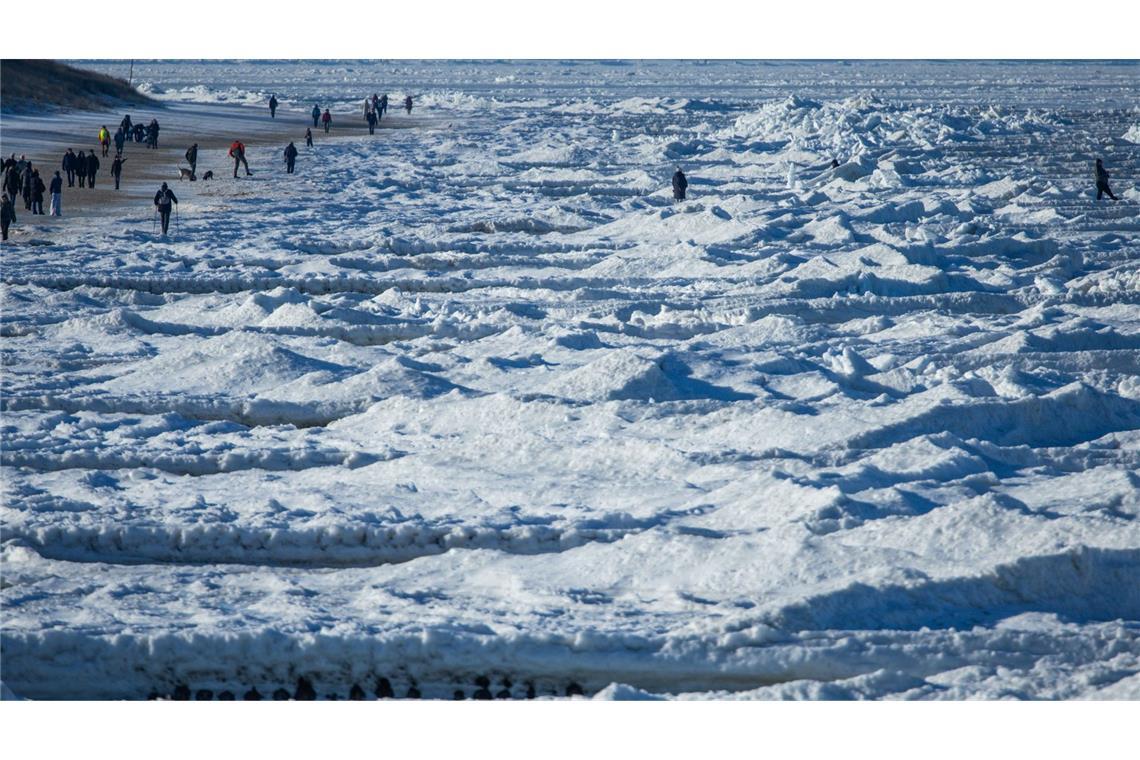 Ein Naturspektakel bescherte der Winter den Menschen an der Ostsee. (Archivbild)