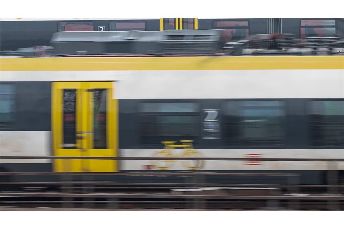 Ein Regionalzug ist bei Pforzheim unsanft gestoppt worden.